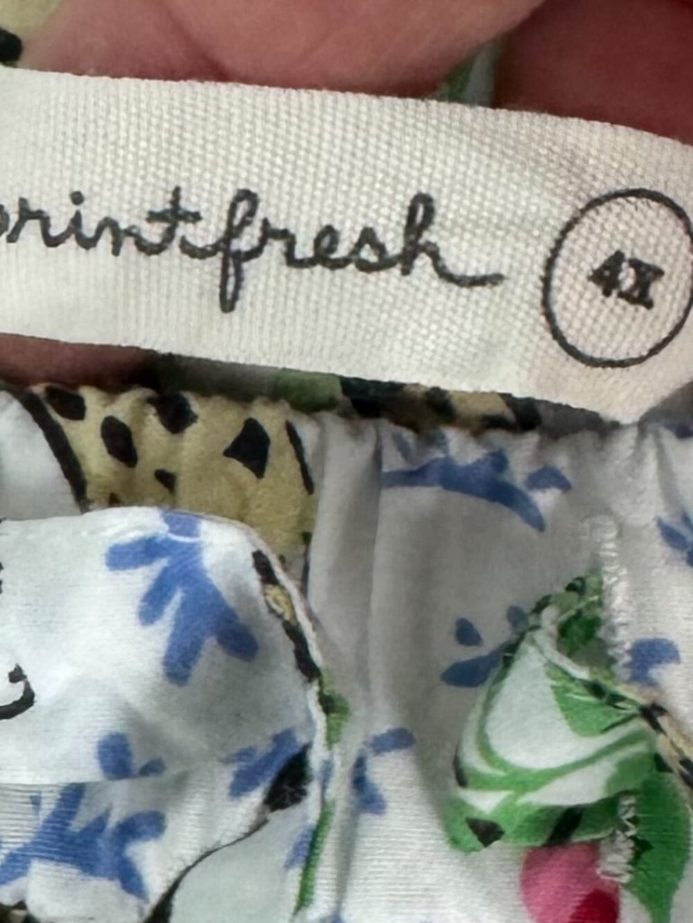 Printfresh 4X White Cheetah Print PJ shorts - Picture 3 of 3